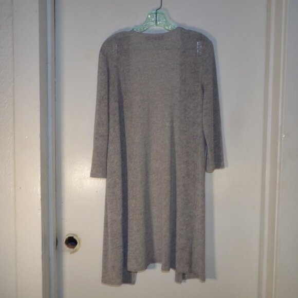 Kasper Duster Length Lightweight Cardigan Sz M - Picture 6 of 6